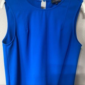 Blue limited sleeveless top